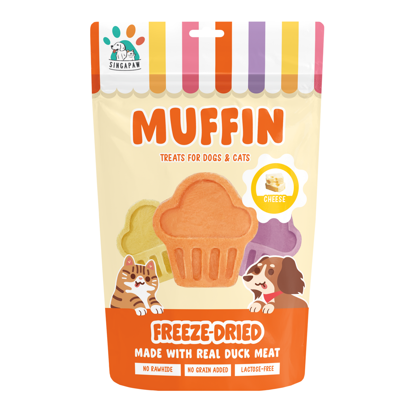 Singapaw Dogs & Cats Treats Freeze Dried Muffin