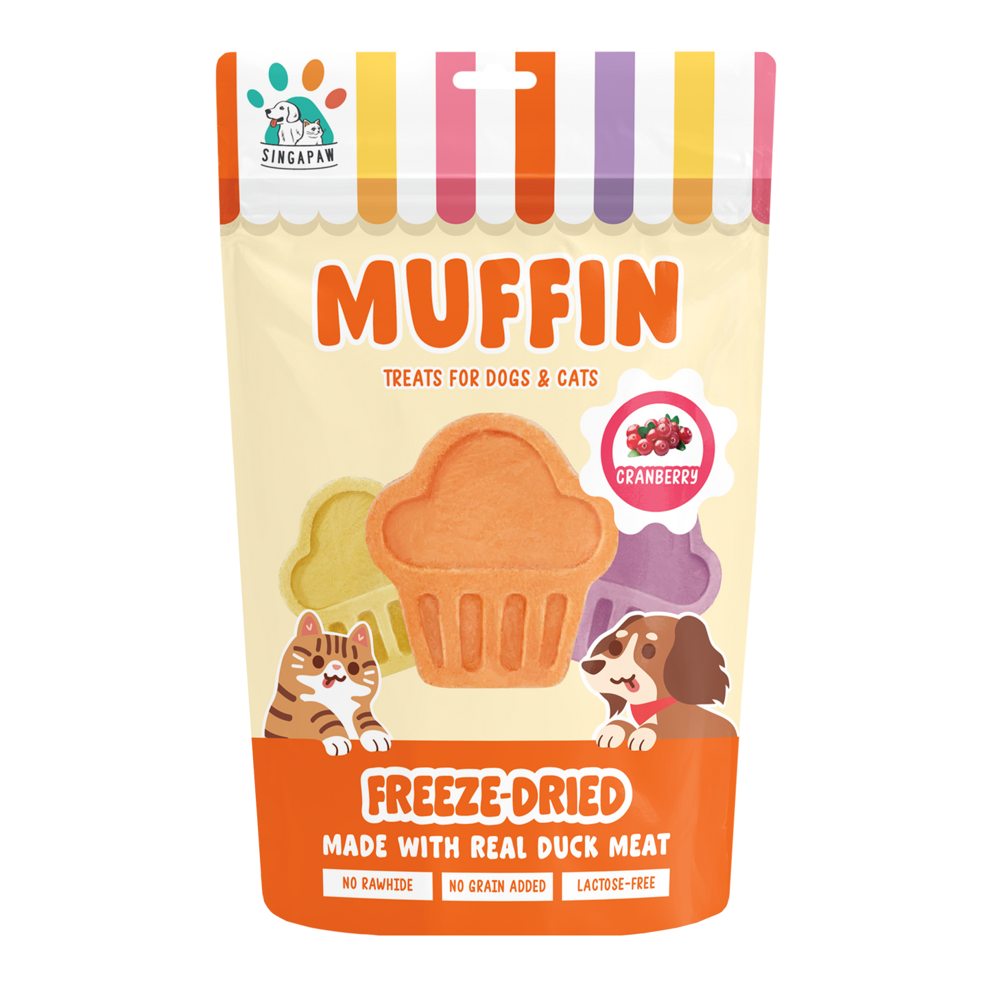 Singapaw Dogs & Cats Treats Freeze Dried Muffin