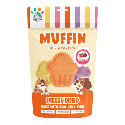 Singapaw Dogs & Cats Treats Freeze Dried Muffin
