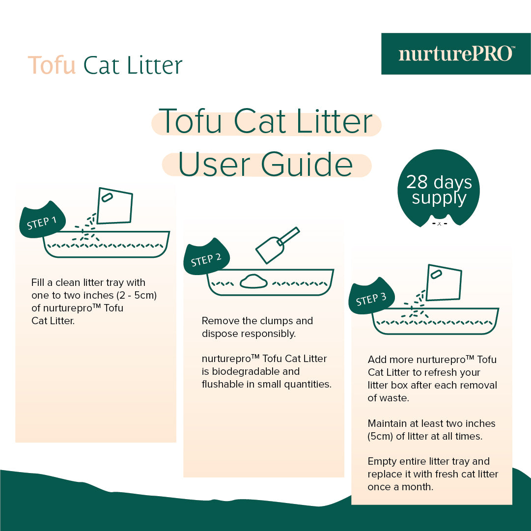Nurture Pro Cat Tofu Litter Green Tea 6 L x 6 Bags