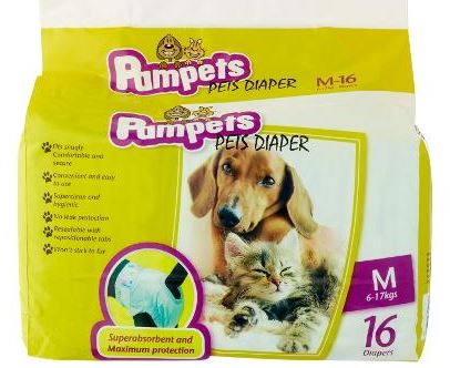 Pampets Pet Diaper M 16pcs