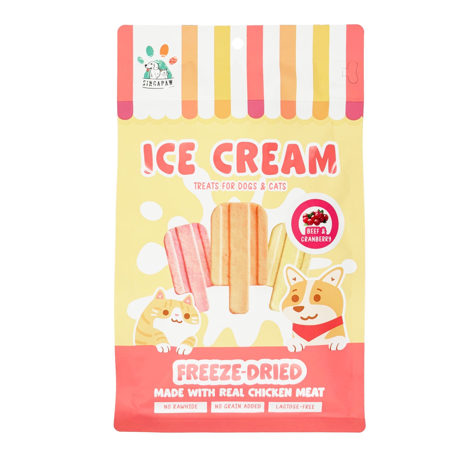 Singapaw Dogs & Cats Treats Freeze-Dried Ice Cream