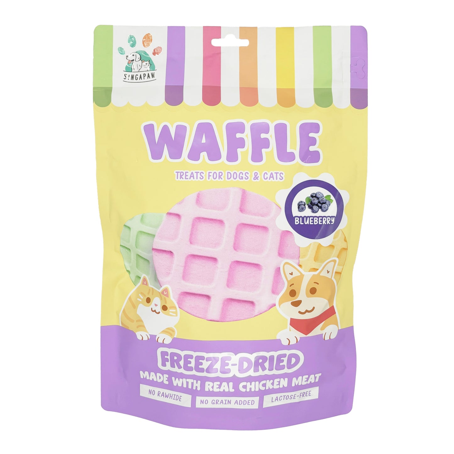 Singapaw Dogs & Cats Treats Freeze-Dried Waffle