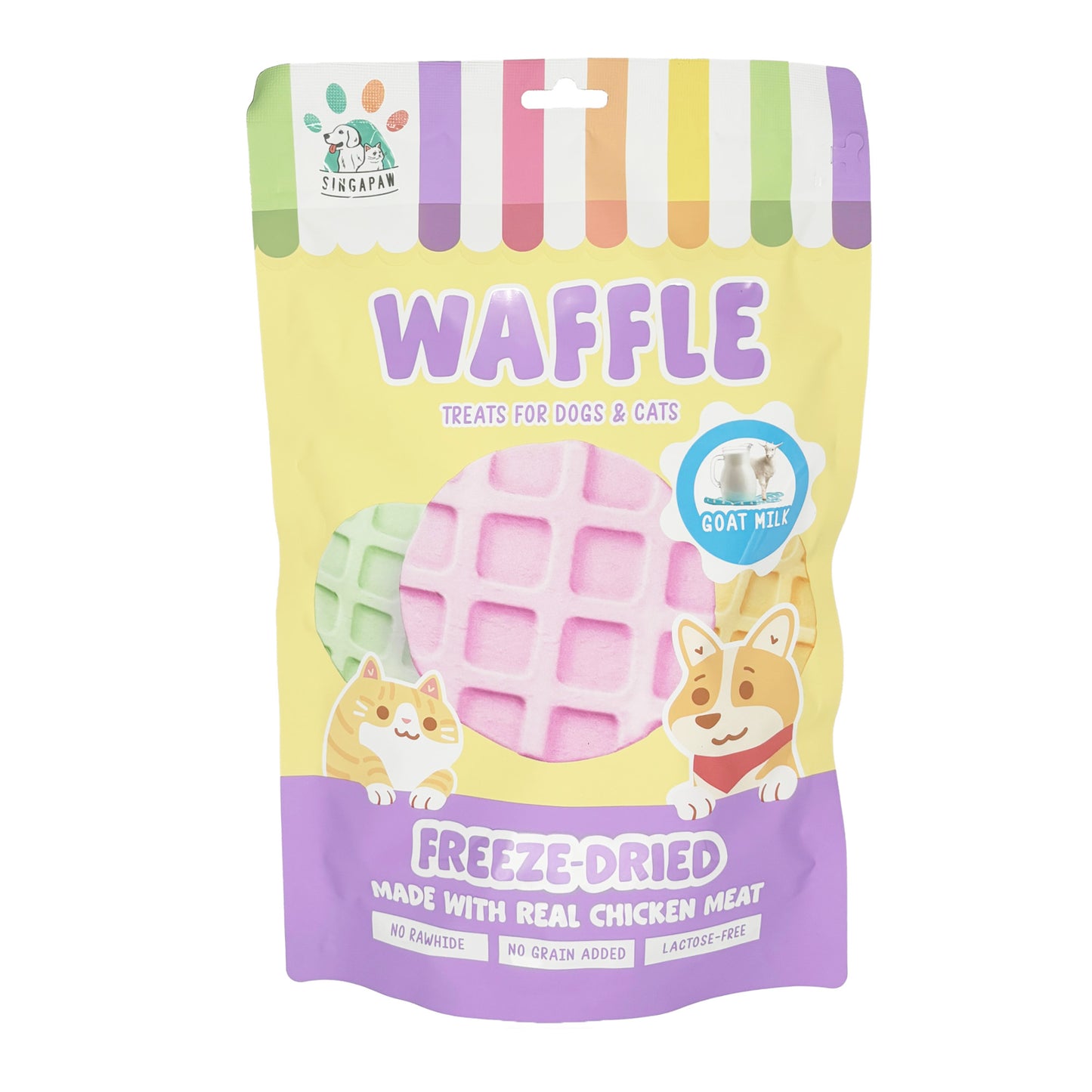 Singapaw Dogs & Cats Treats Freeze-Dried Waffle