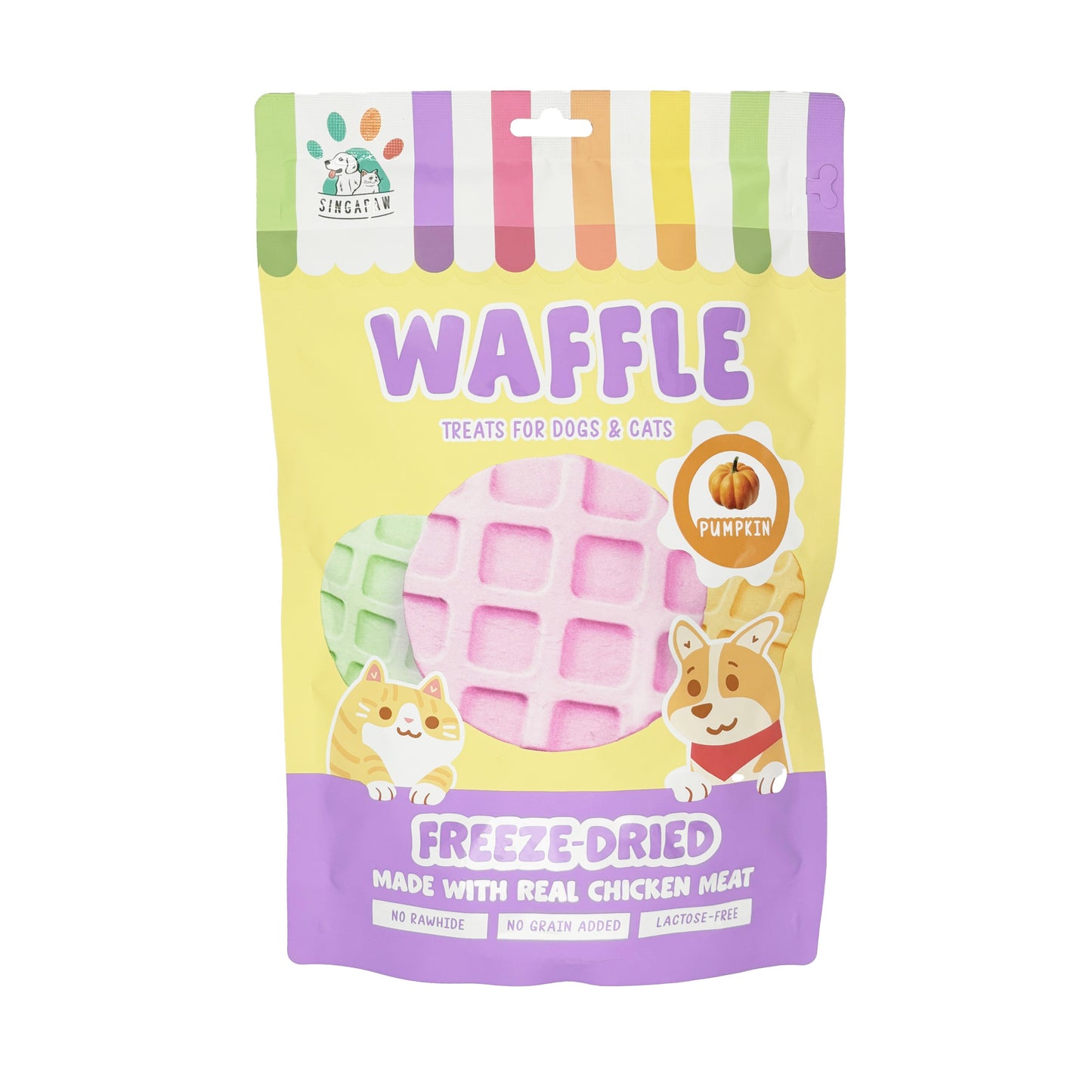 Singapaw Dogs & Cats Treats Freeze-Dried Waffle
