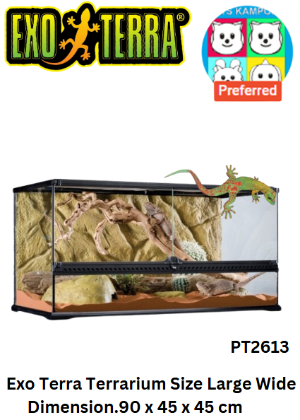 Exo Terra Natural Terrarium Size Large Wide (PT2613)