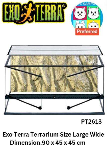 Exo Terra Natural Terrarium Size Large Wide (PT2613)
