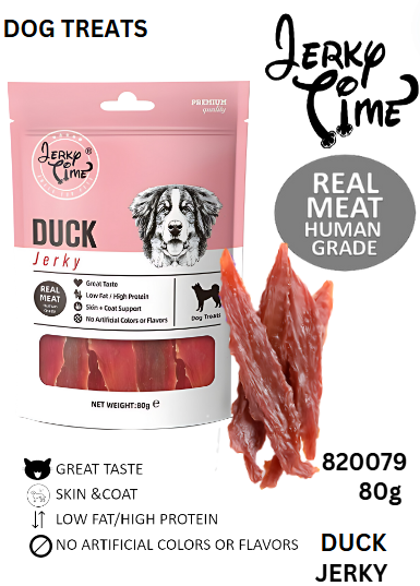 Jerky Time Dried Duck Jerky for Dog 80g (JT820079)
