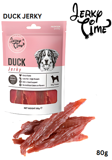 Jerky Time Dried Duck Jerky for Dog 80g (JT820079)