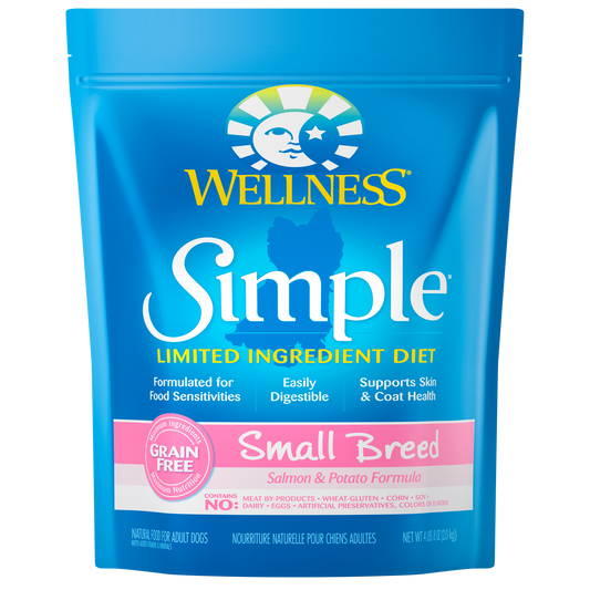 Wellness Simple Limited Ingredient Diet Small Breed Salmon & Potato Formula 4lbs