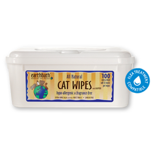 Earthbath Wipes Cat Hypo-Allergenic - 100 pieces