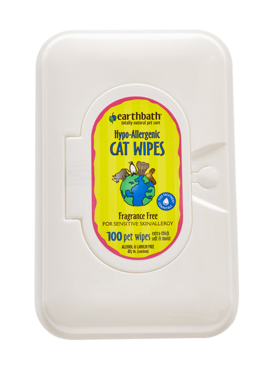 Earthbath Wipes Cat Hypo-Allergenic - 100 pieces