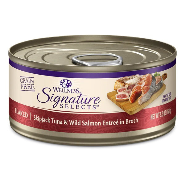 Wellness Cat CORE Signature Selects Flaked Skipjack Tuna & Salmon 5.3oz